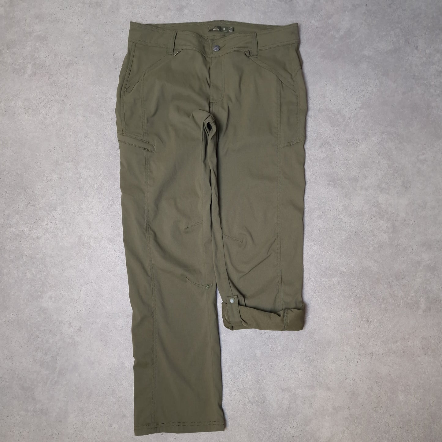 Women's Prana convertible trousers in khaki green - UK 12