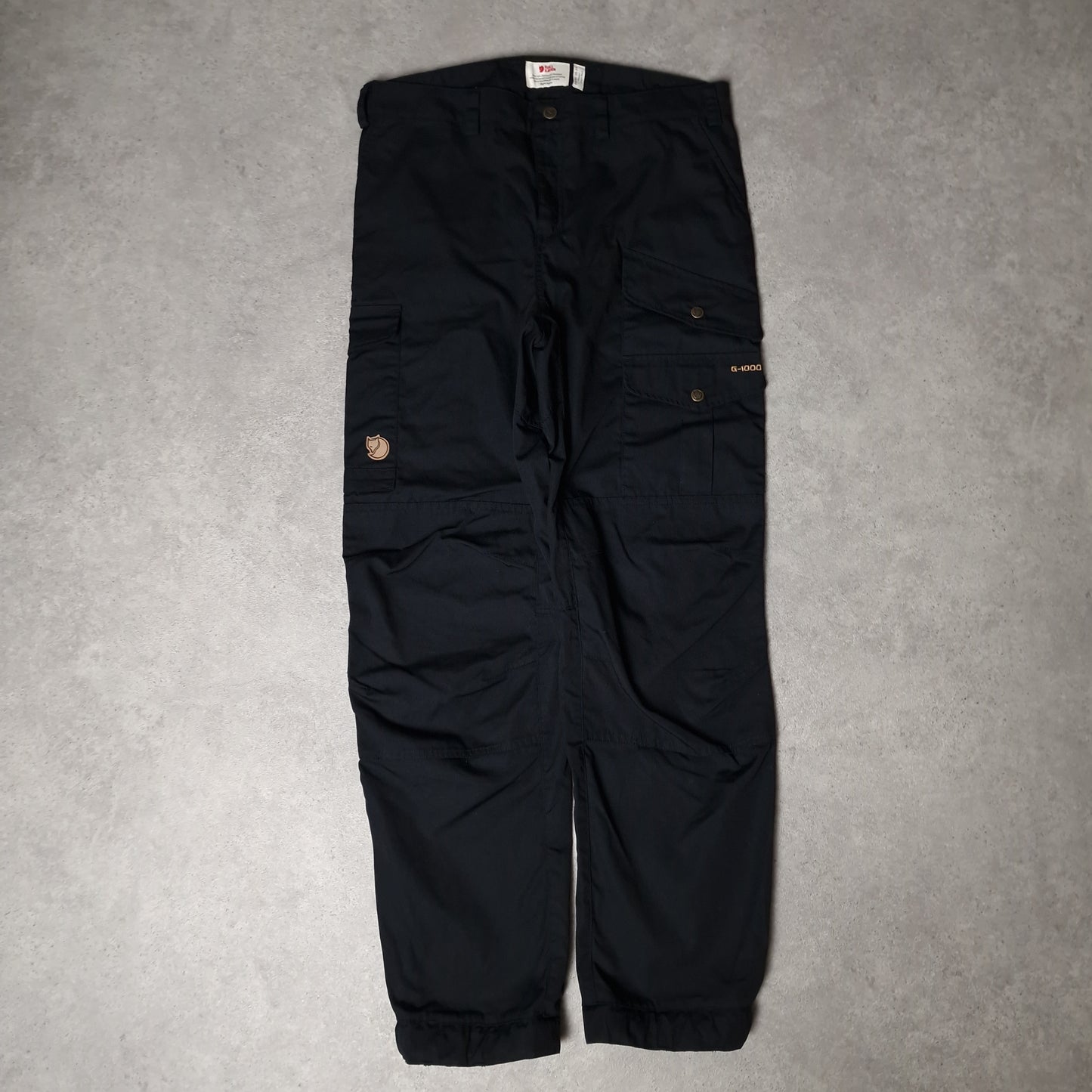 Fjallraven G-1000 trousers in black - women's large