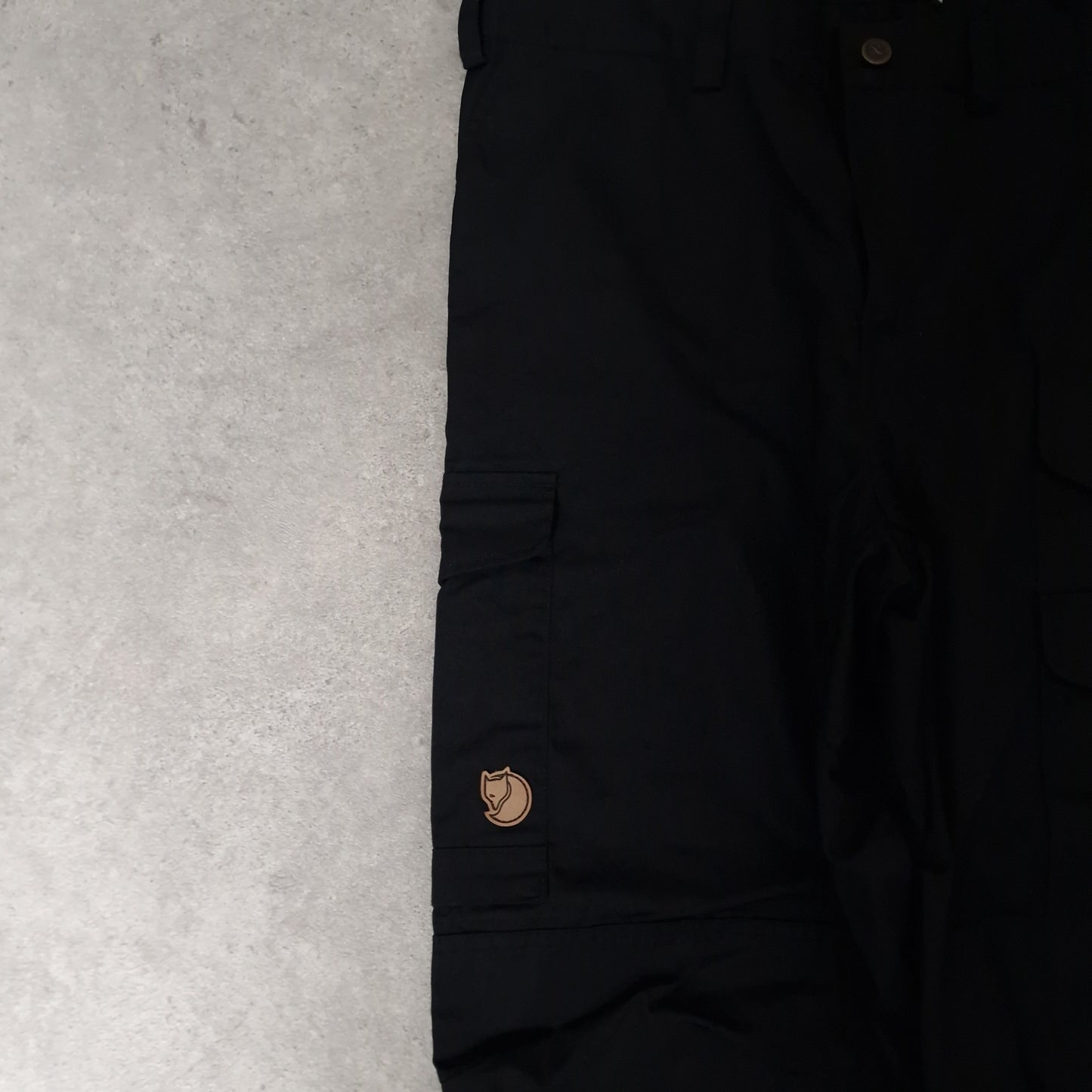 Fjallraven G-1000 trousers in black - women's large