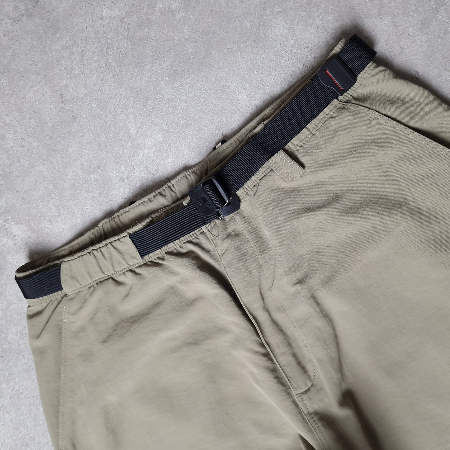 The North Face convertible baggy trousers in khaki green - women's large