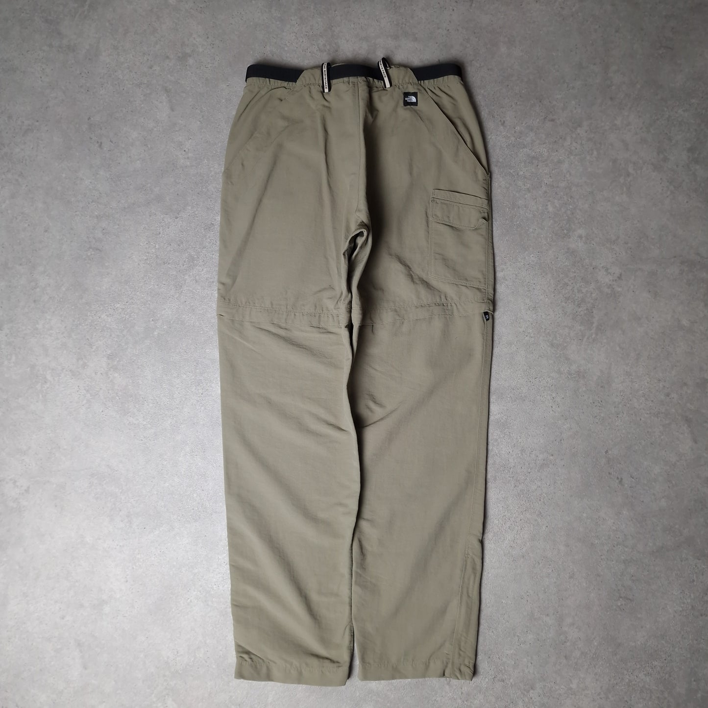 The North Face convertible baggy trousers in khaki green - women's large