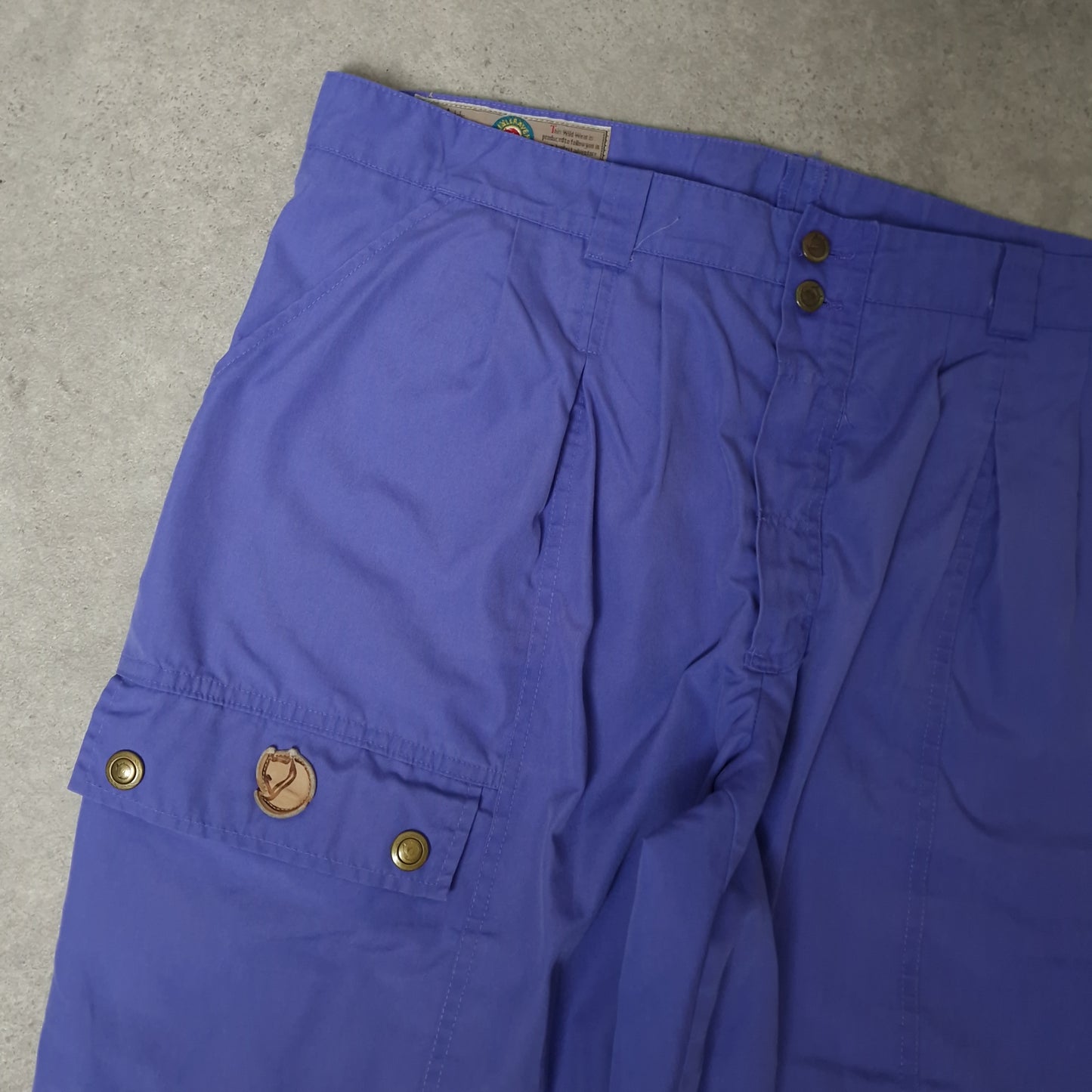 Vintage Fjallraven Byxa space baggy trousers in purple - XXL