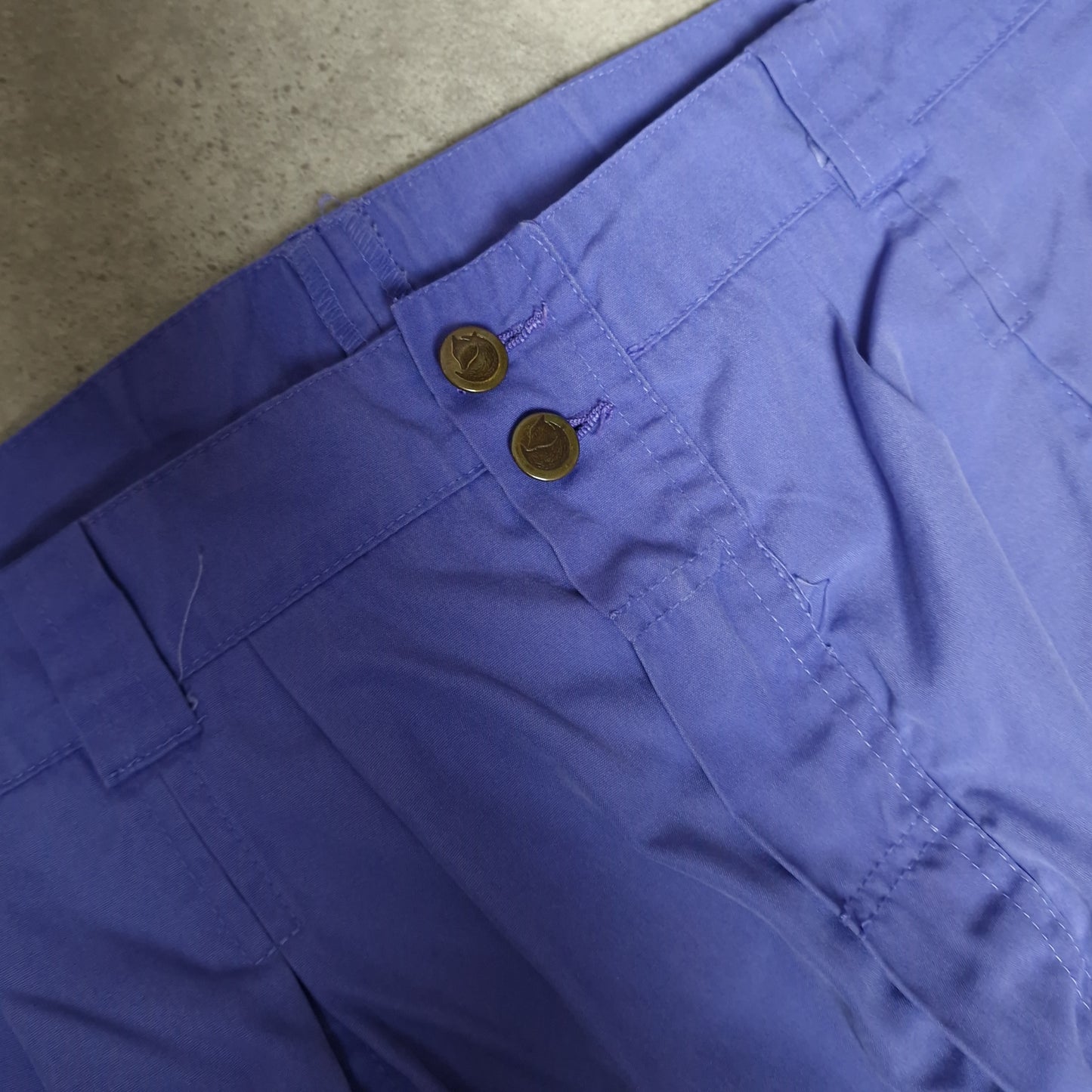 Vintage Fjallraven Byxa space baggy trousers in purple - XXL