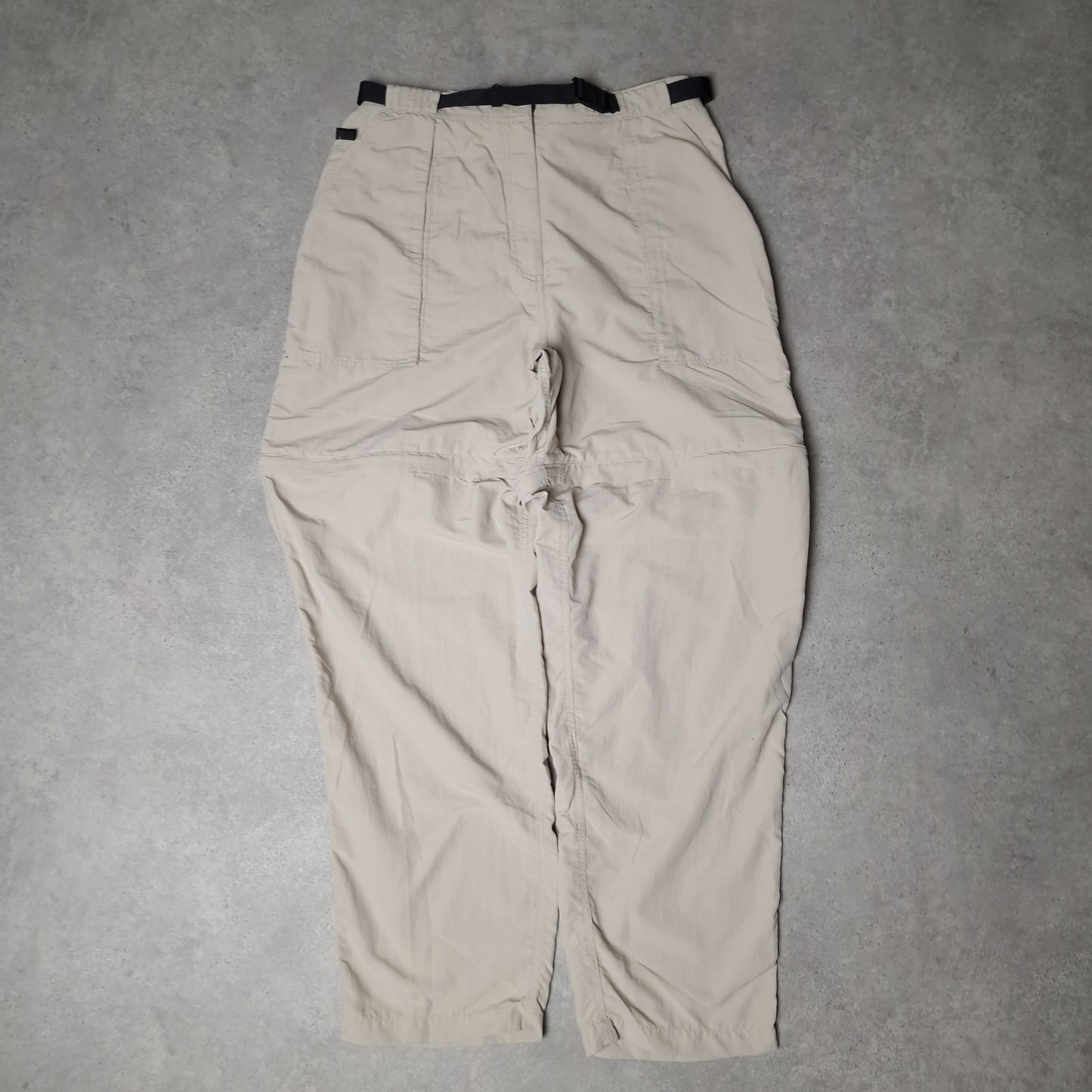 The North Face convertible baggy trousers in beige - women's XL