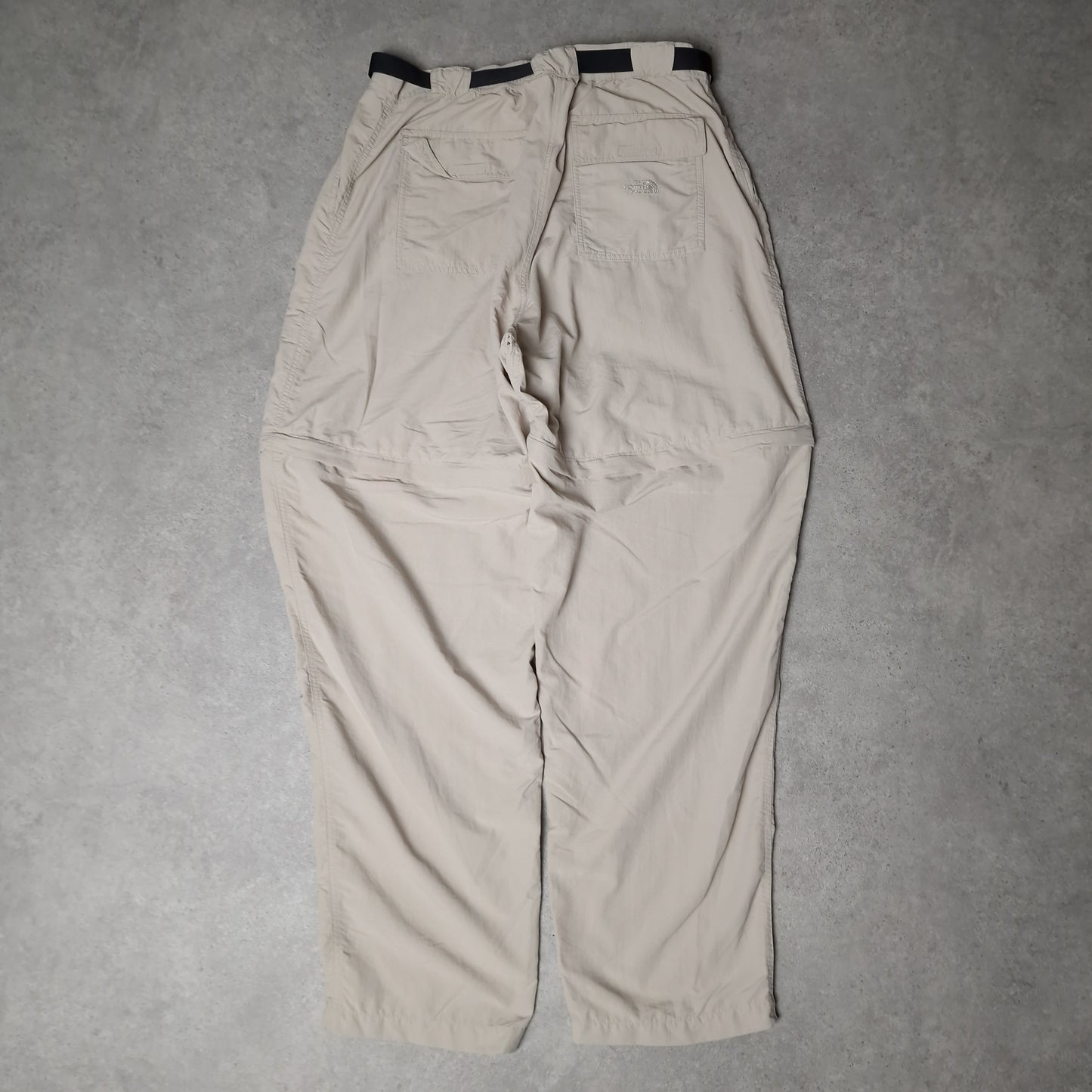 The North Face convertible baggy trousers in beige - women's XL