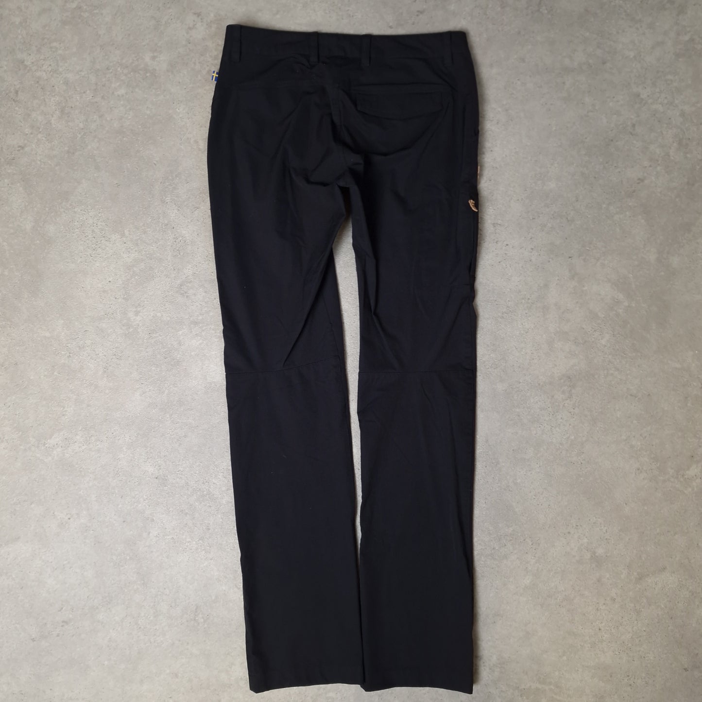 Fjallraven Abisko stretch trousers in black - women's 32"