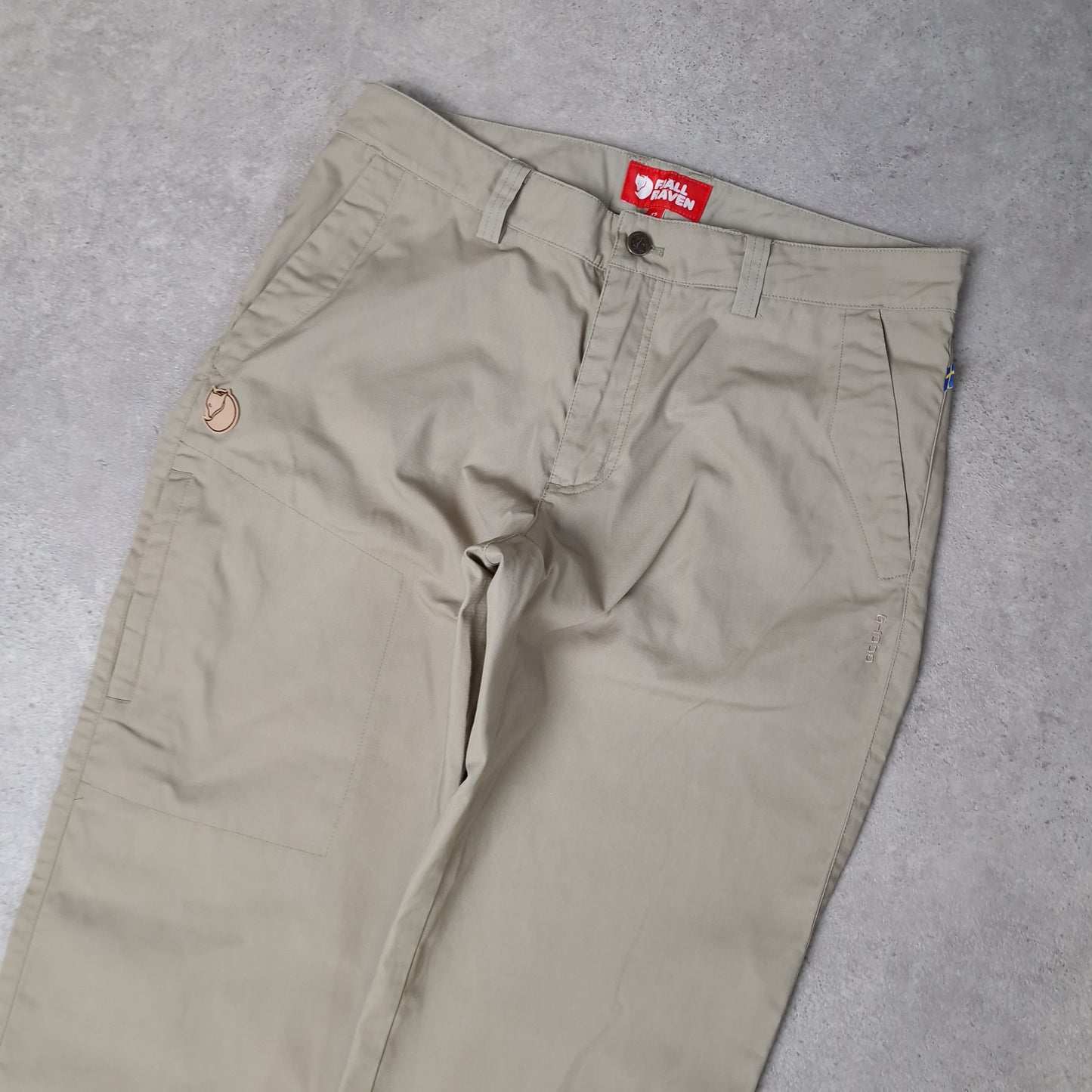 Fjallraven G-1000 stina trousers in beige - 34"