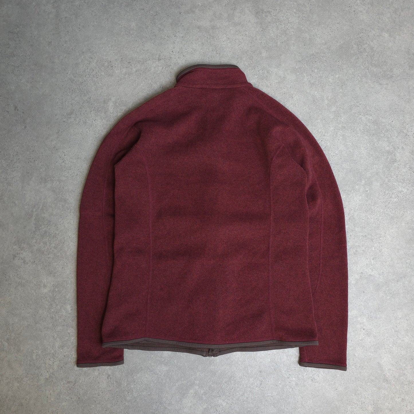 Patagonia better sweater fleece in burgundy red - women's large