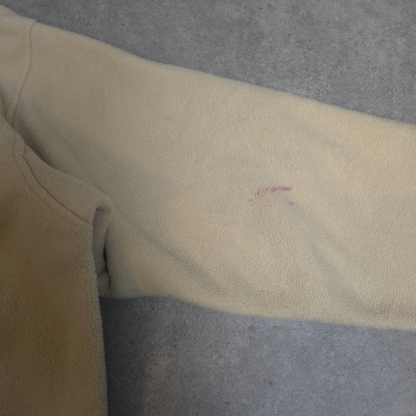 vintage 90s Patagonia synchilla snap t fleece in cream - medium