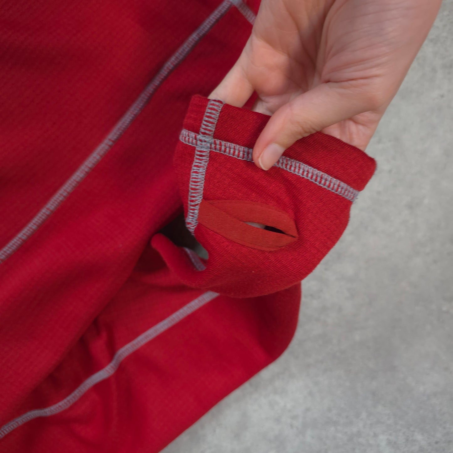 Rab polartec baseline hoodie in red - large