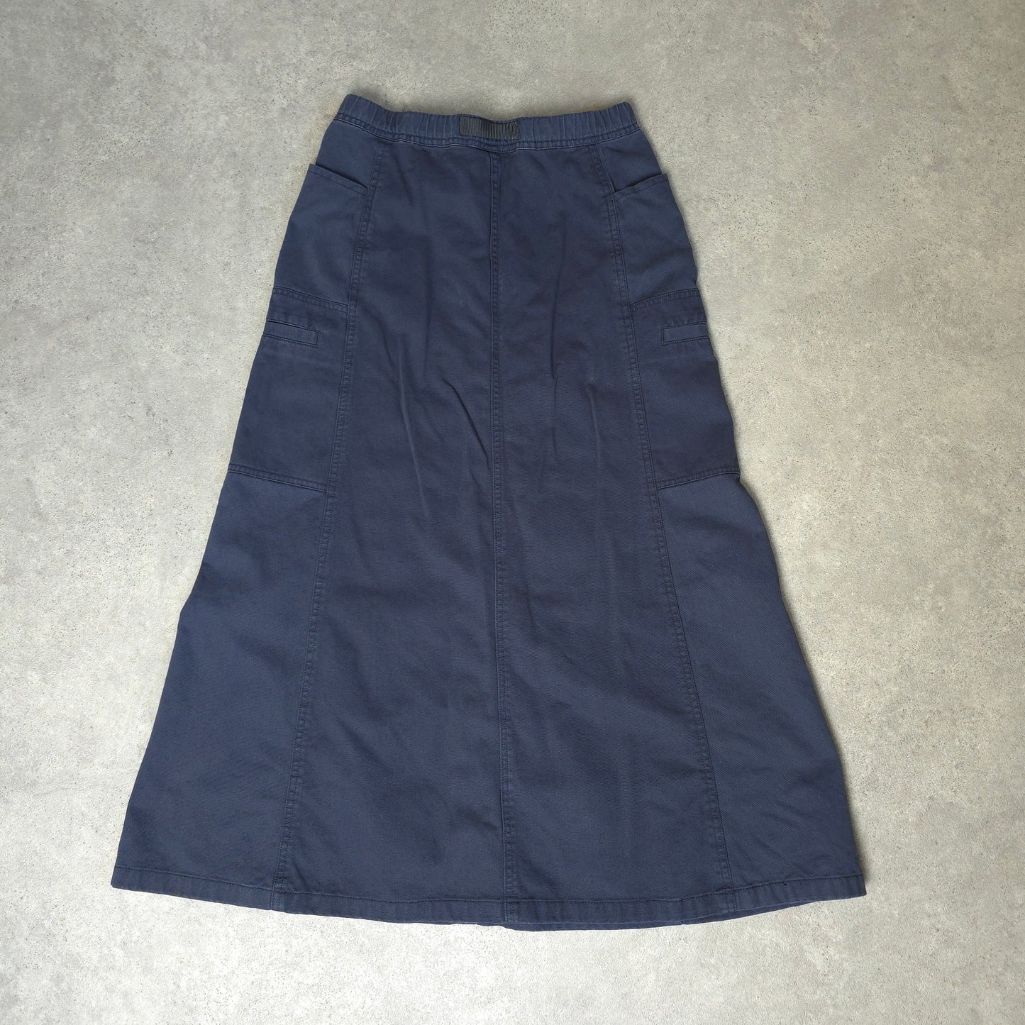 Gramicci voyager maxi skirt in blue - women's small