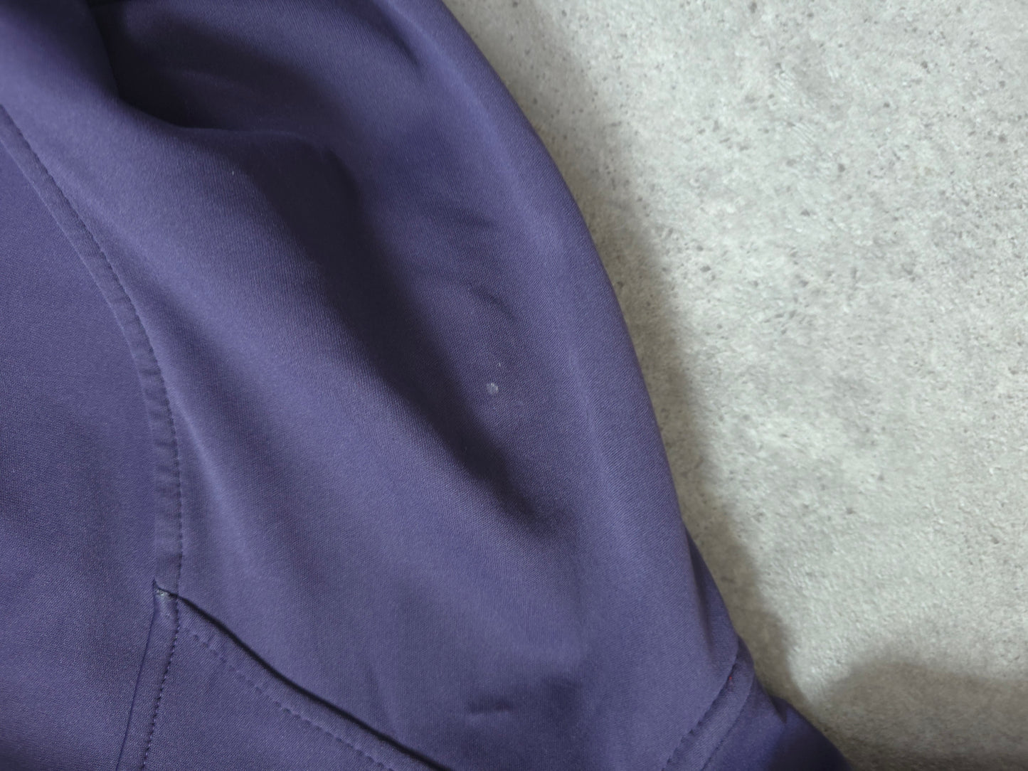 Mammut ultimate soft shell poncho style jacket in purple - women's large