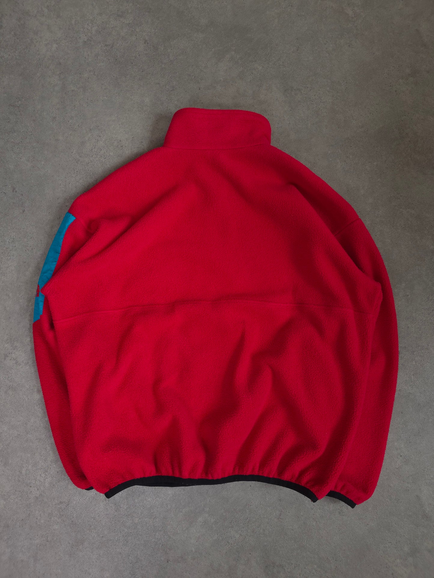 vintage 80s the north face boxy fleece in pink - XL