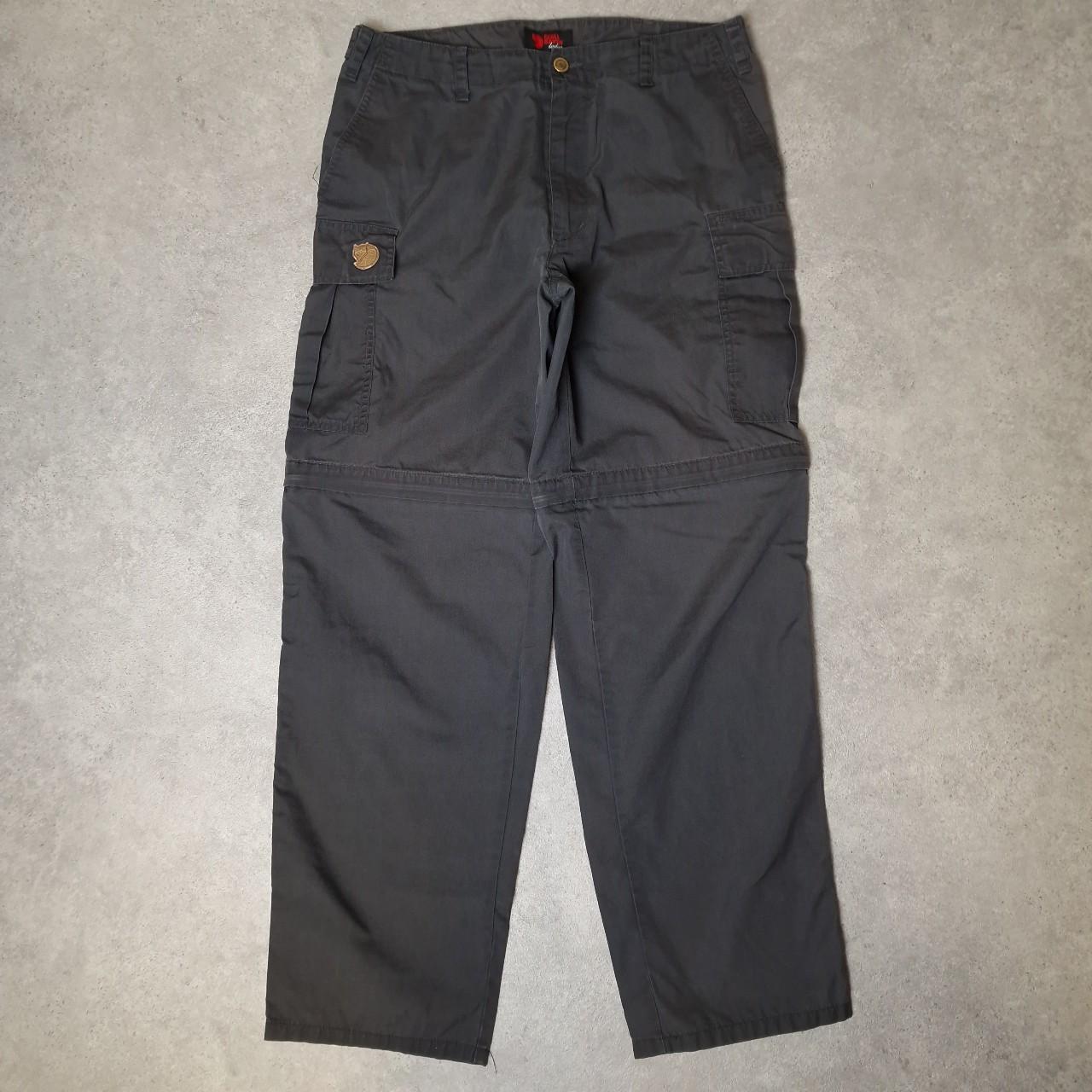 Fjallraven convertible G-1000 trousers in grey - UK10