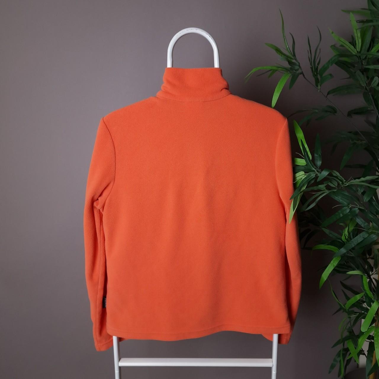 Jack wolfskin 1/4 zip midlayer fleece in peach - UK12