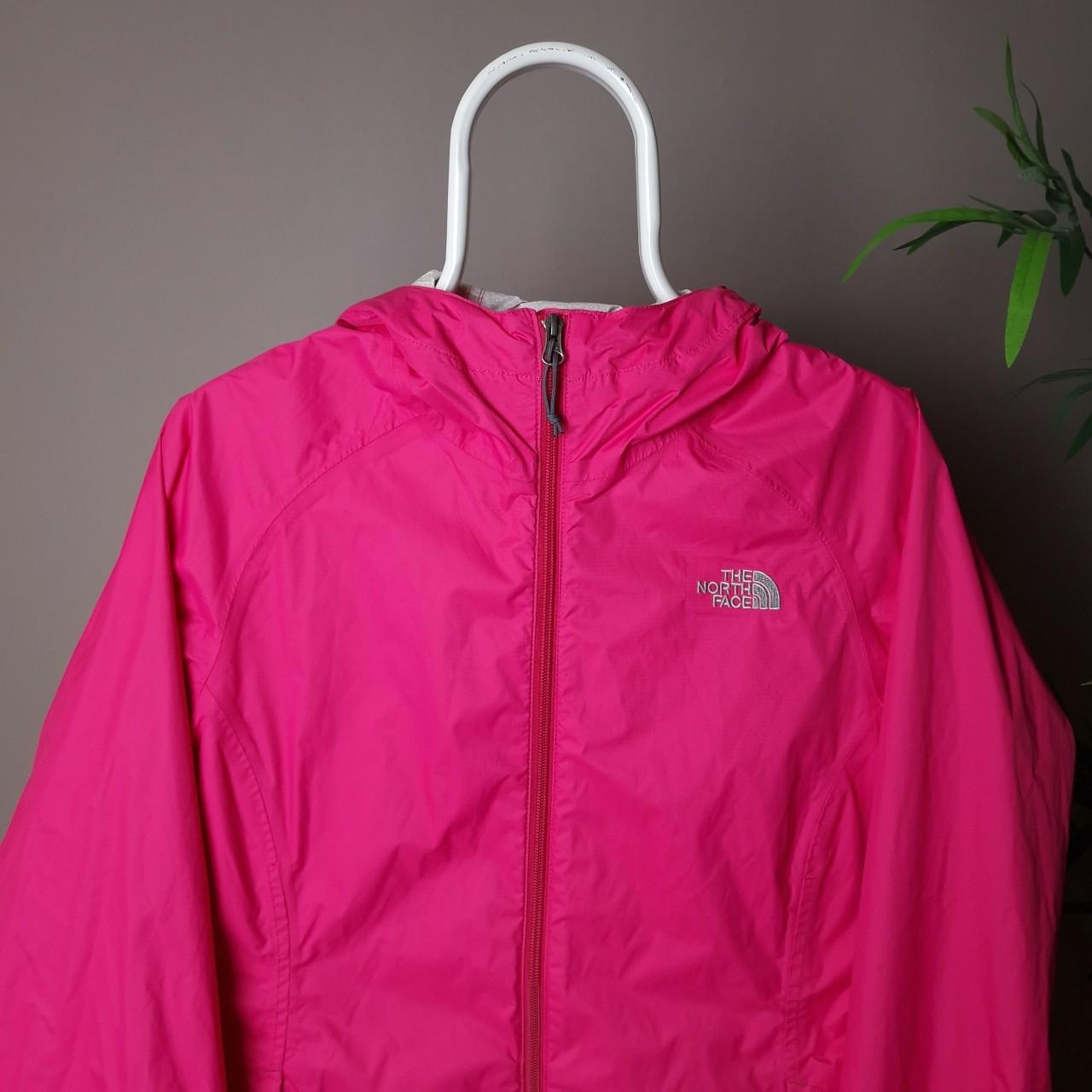 The north face hyvent waterproof jacket in pink - women's medium