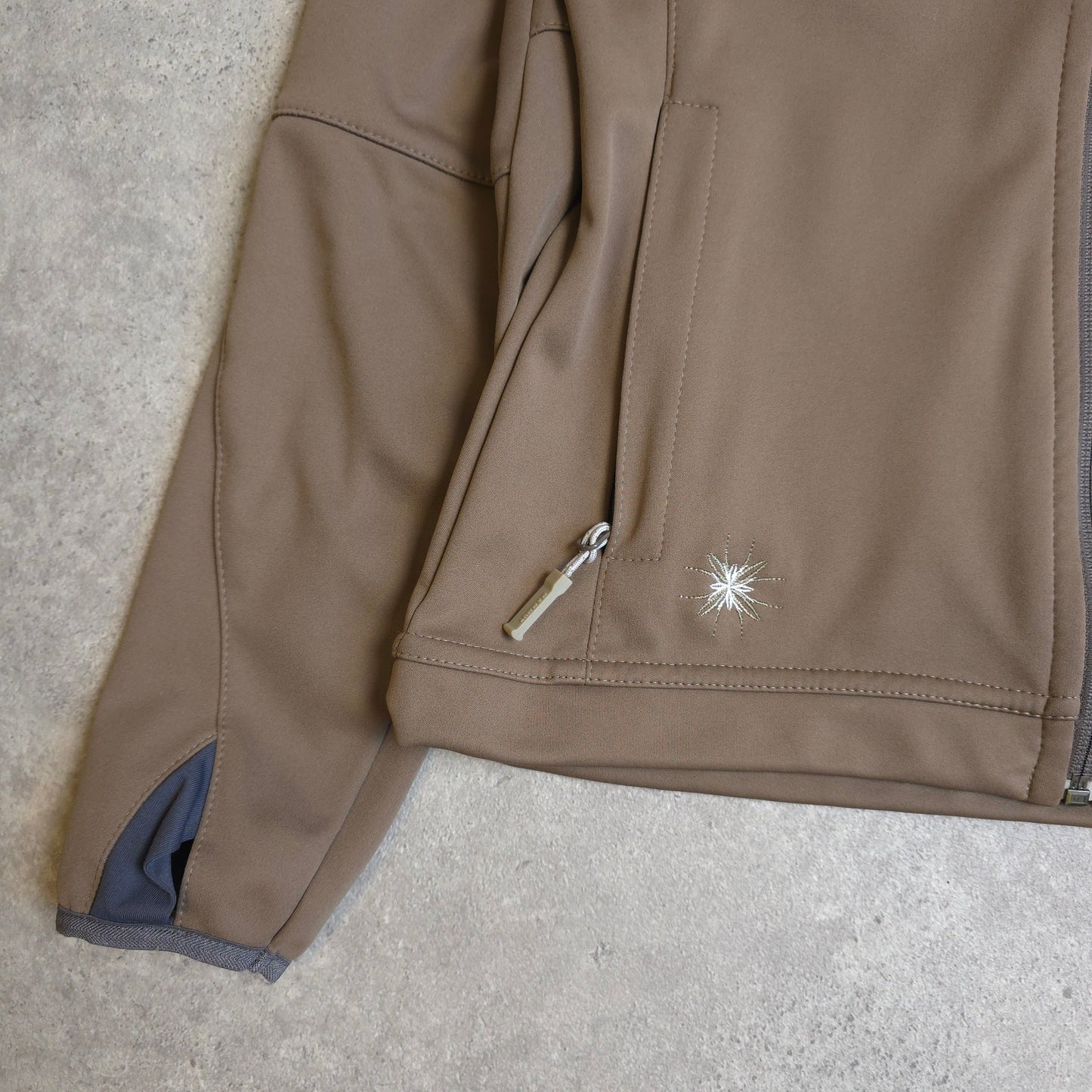 Mammut soft shell jacket in brown - women's small