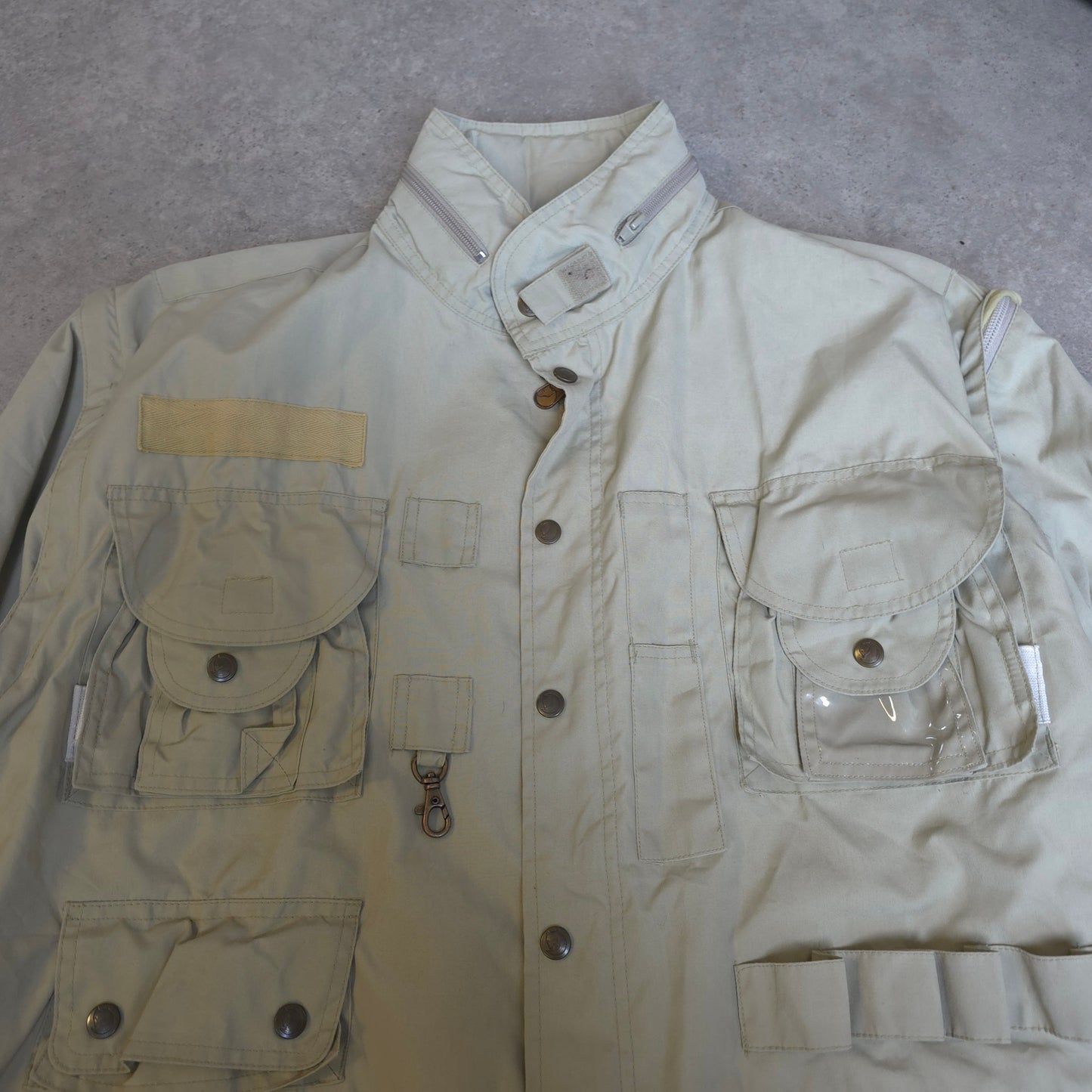 Vintage Fjallraven G-1000 survival tactical jacket in cream - large