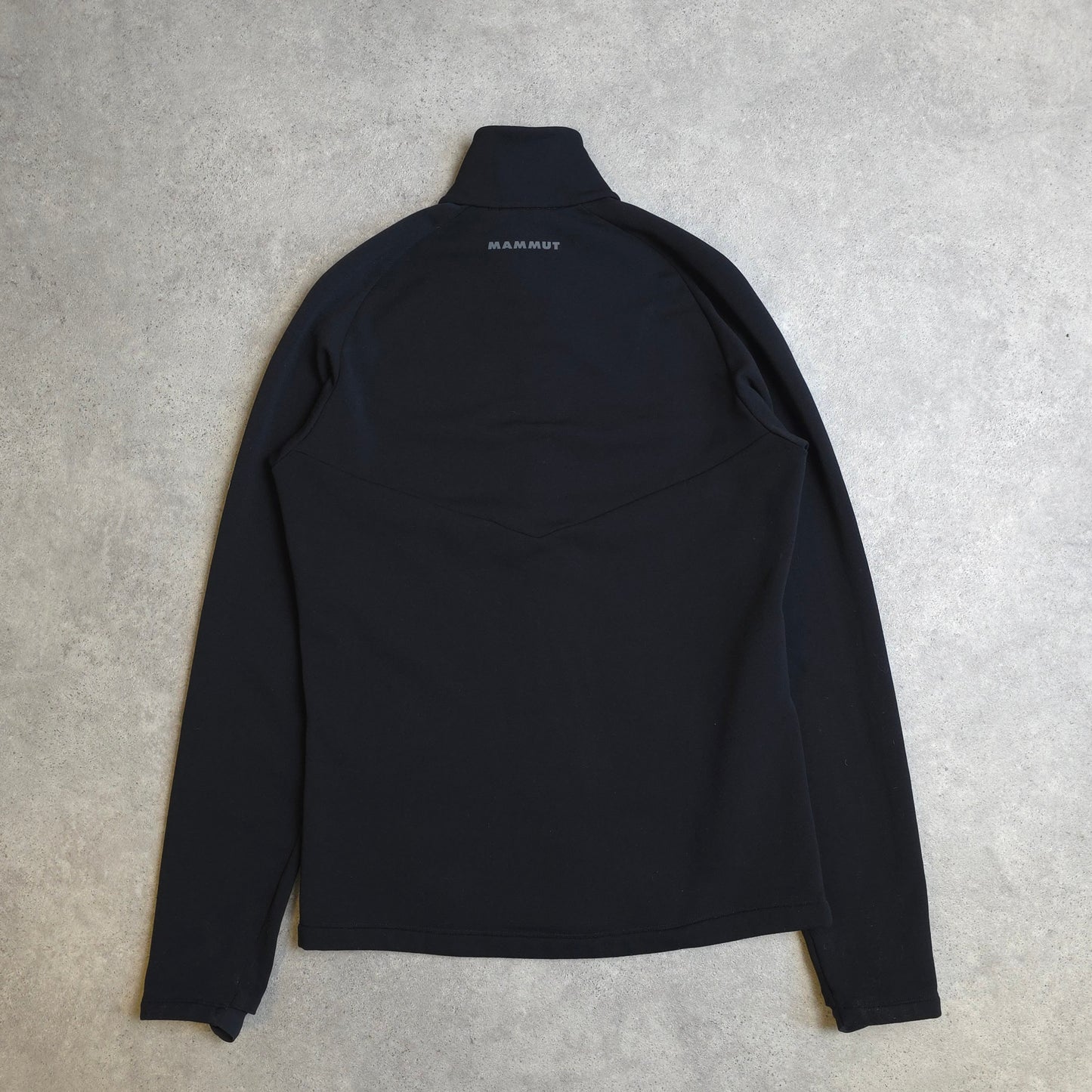 Mammut polartec zip up fleece in black - medium