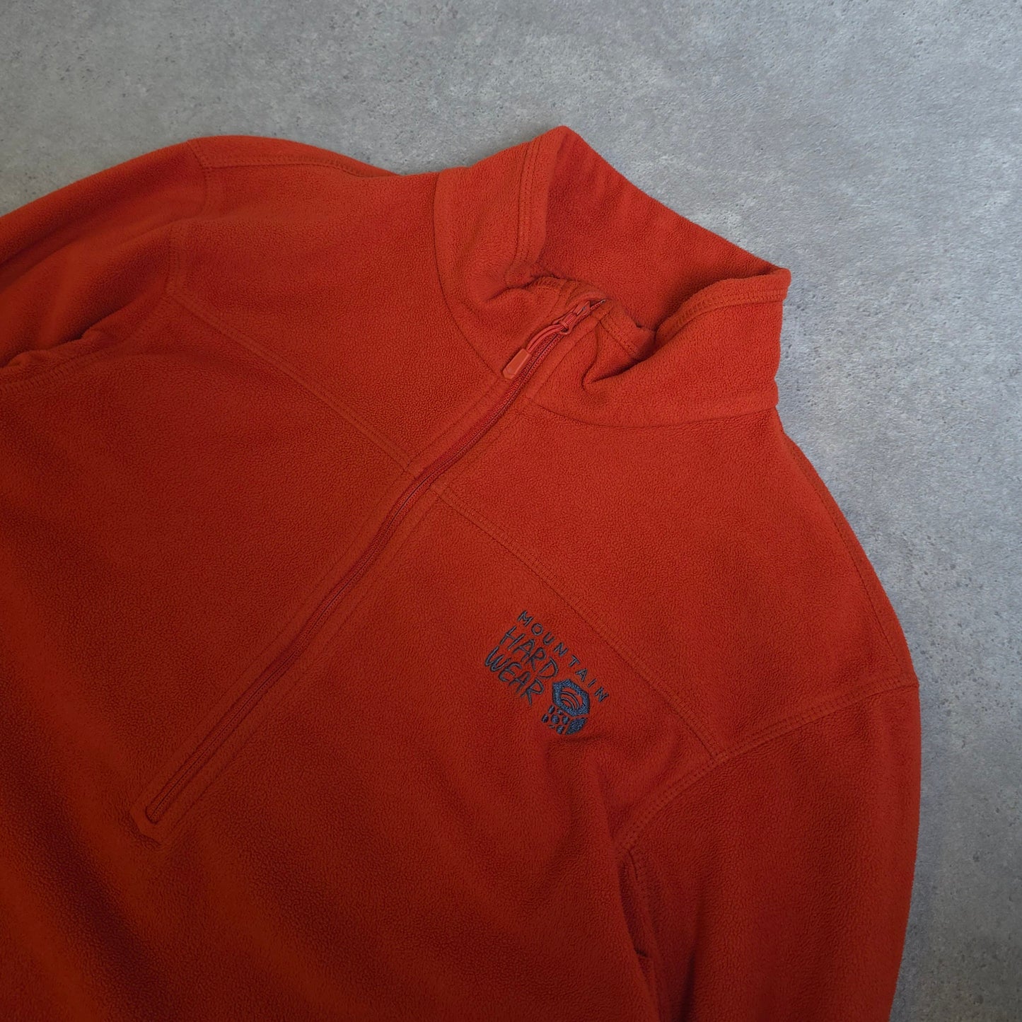 Mountain Hardwear 1/4 zip fleece in orange - small
