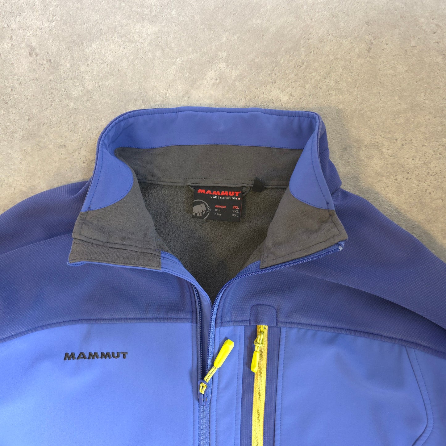 Mammut soft shell jacket in blue - XXL