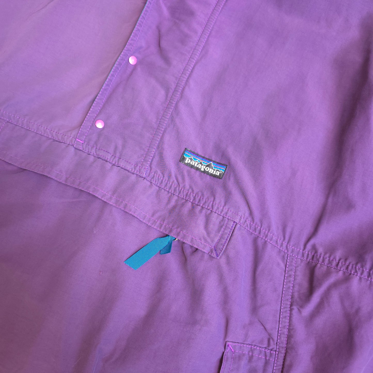 90's Patagonia pullover jacket in purple - XL