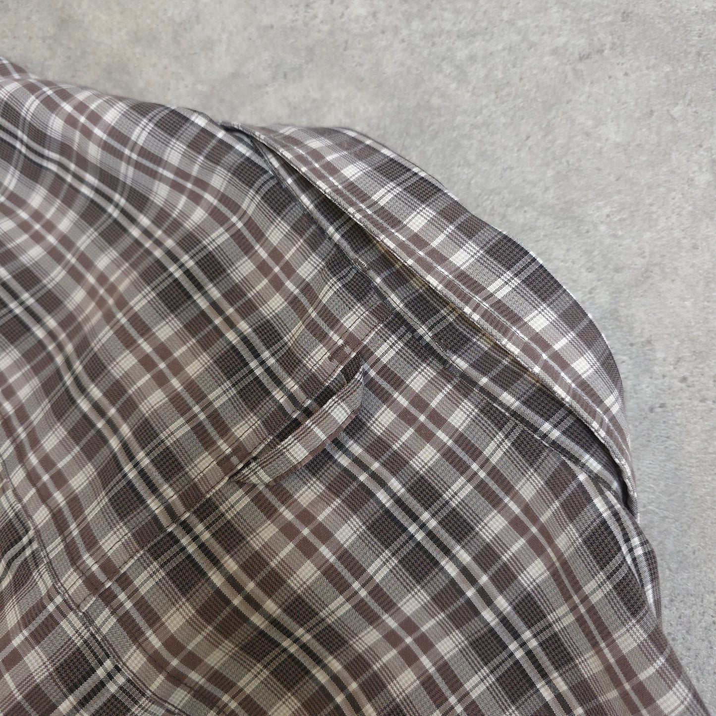 The North Face short sleeve shirt in brown and grey - size XL