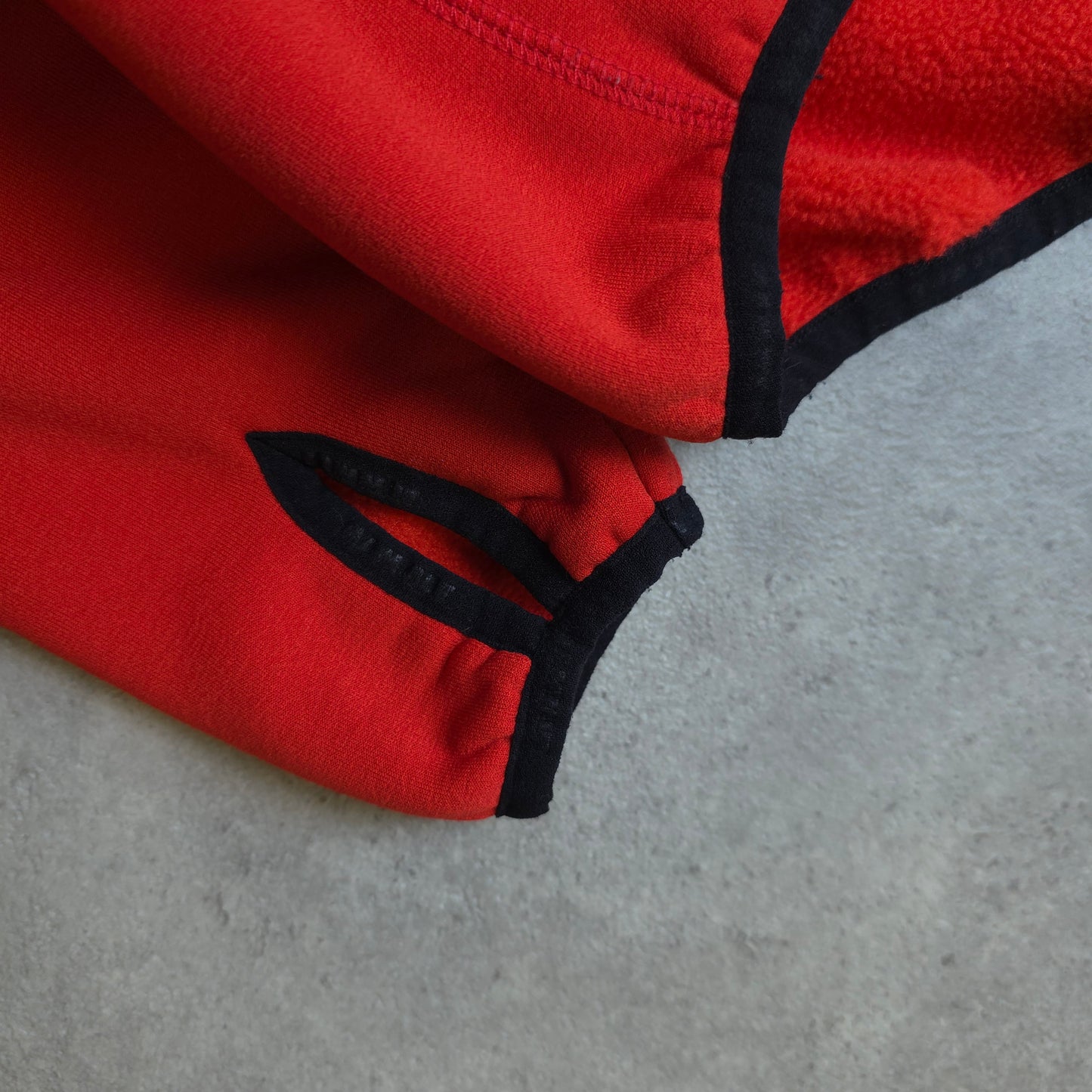 Mammut 1/4 zip fleece in red - size large
