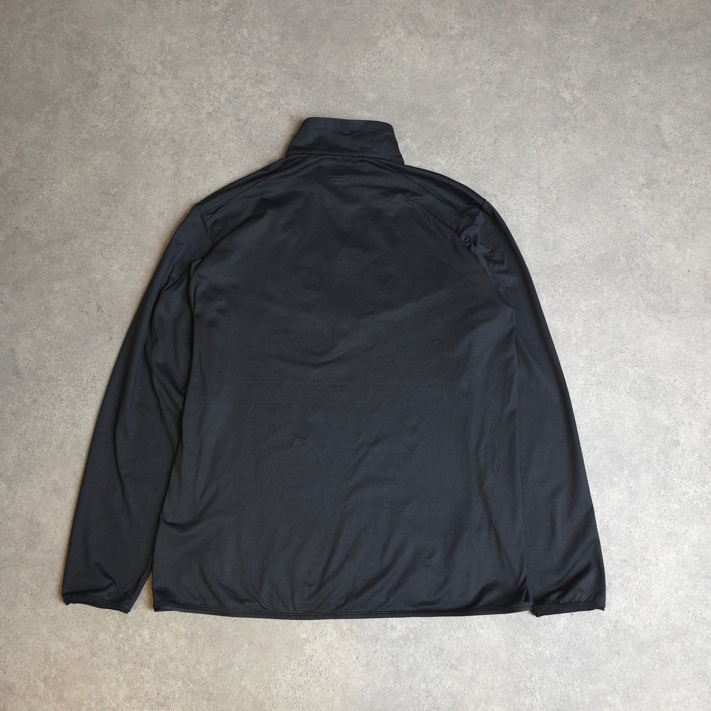 Salomon discovery stretch 1/4 zip midlayer in black - XL