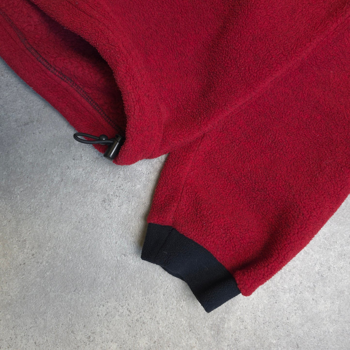 90's Mountain Equipment button up fleece in red - large