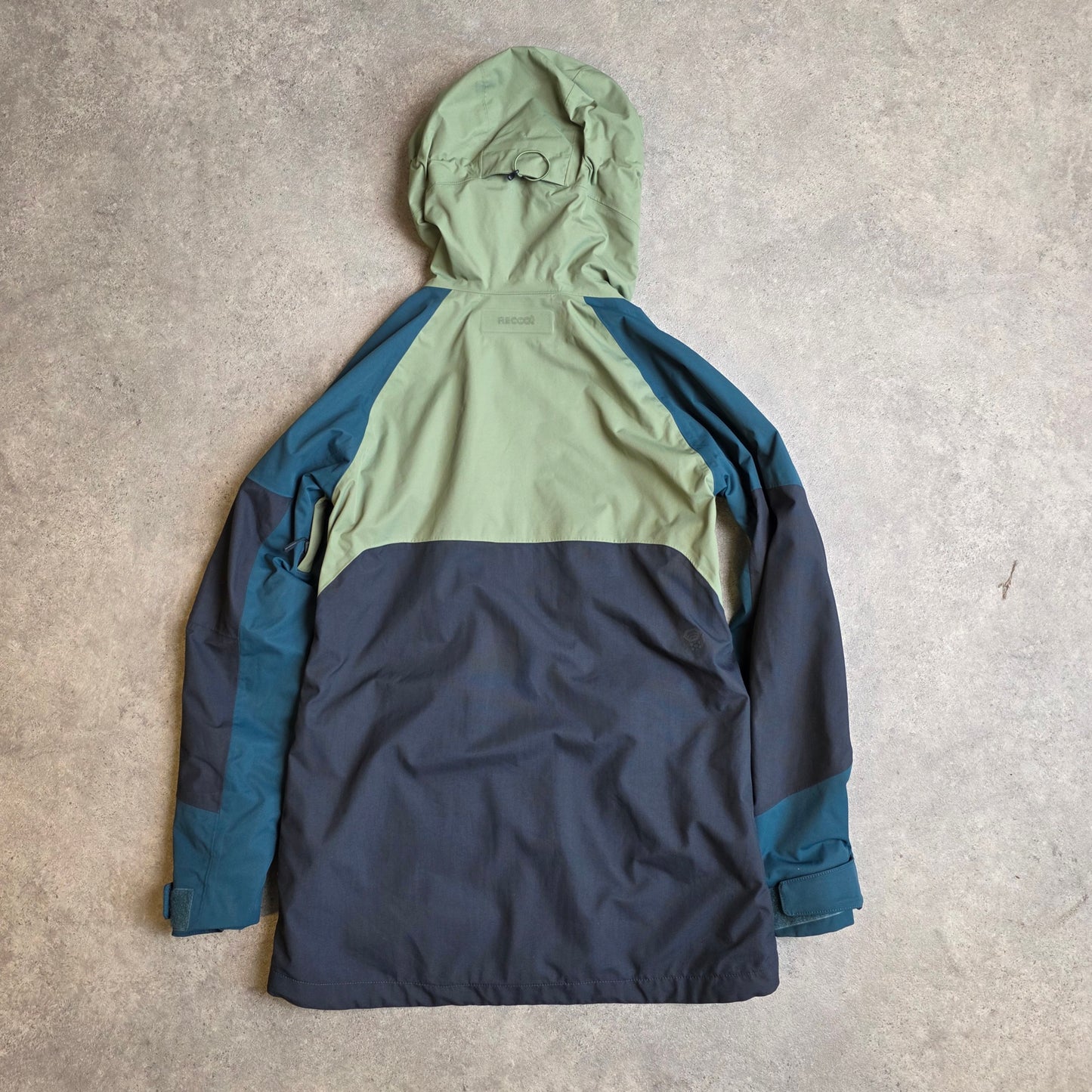 Mountain Hardwear firefall 2 insulated jacket in green and blue - women's XS/S