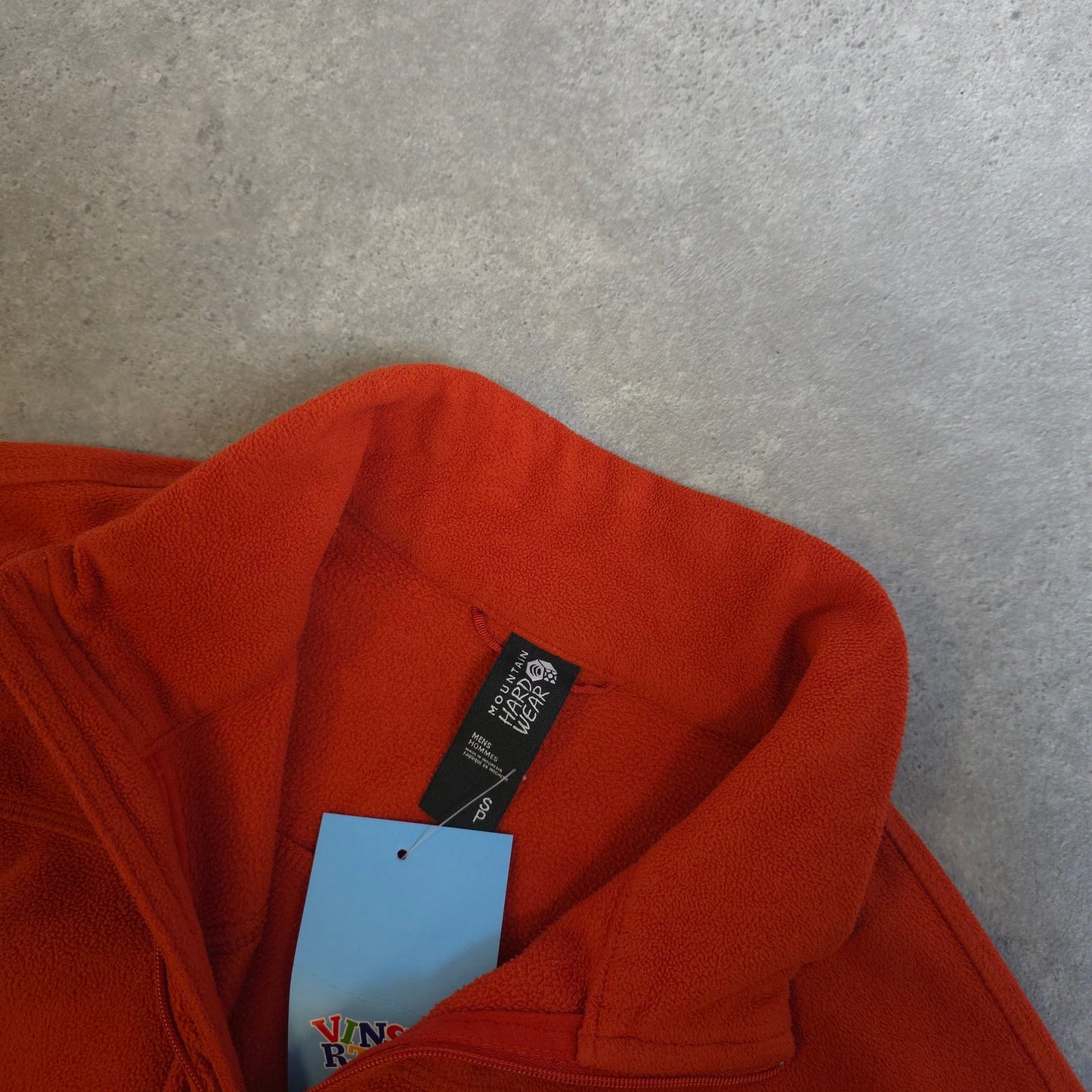 Mountain Hardwear 1/4 zip fleece in orange - small