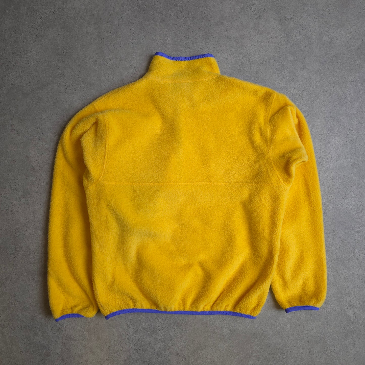 90's Patagonia snap t fleece in yellow made in u.s.a - medium