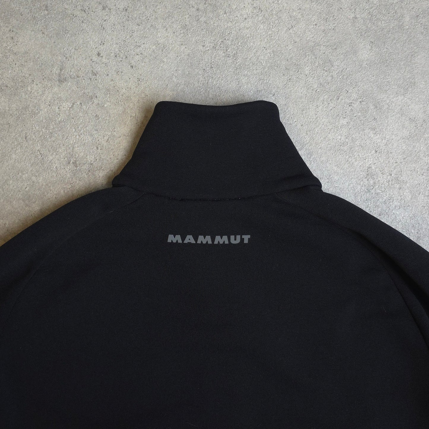 Mammut polartec zip up fleece in black - medium