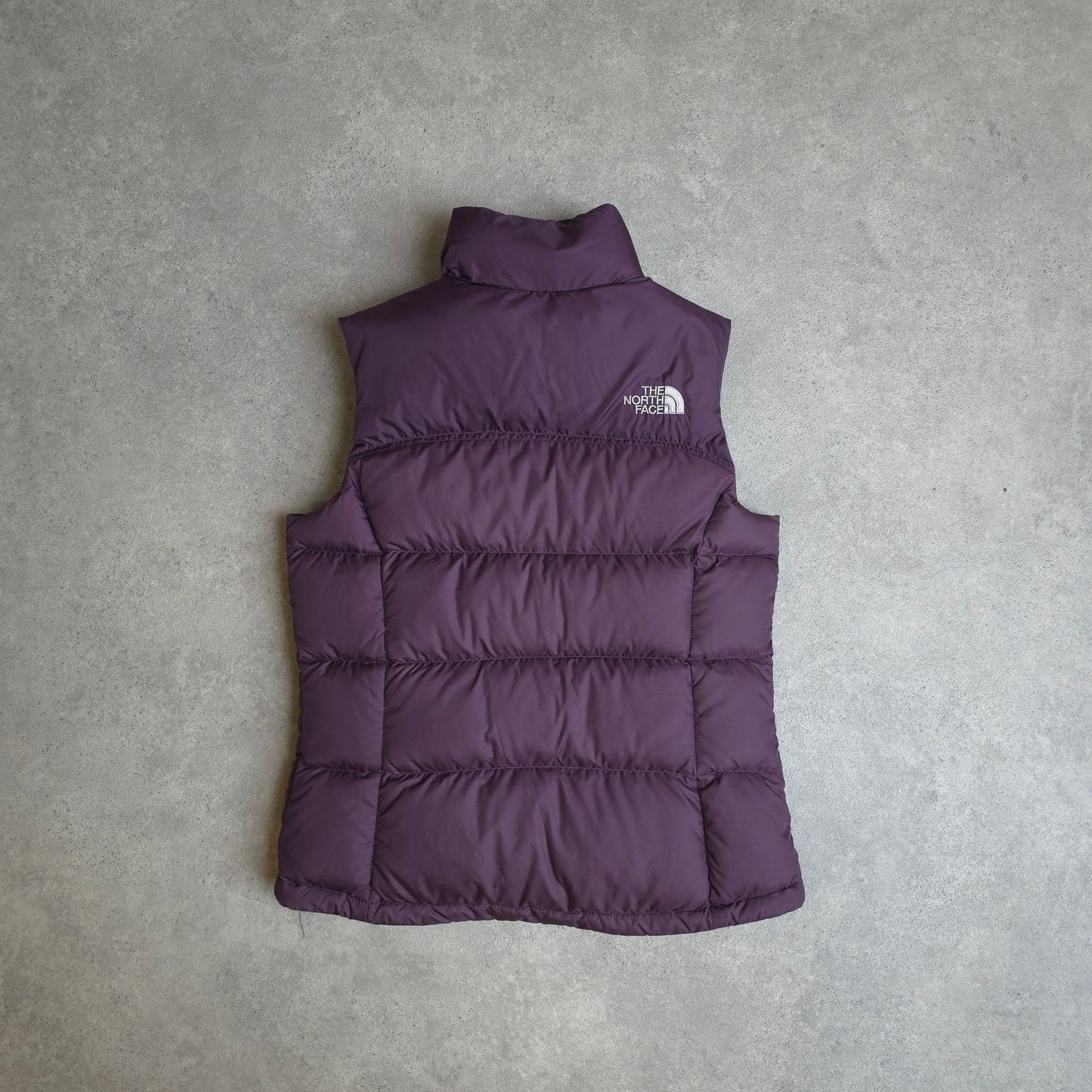 The North Face 700 down fill gilet in purple - women's XS