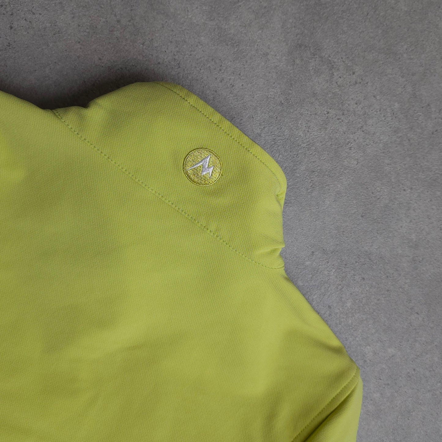 Marmot soft shell jacket in lime green - women's XL