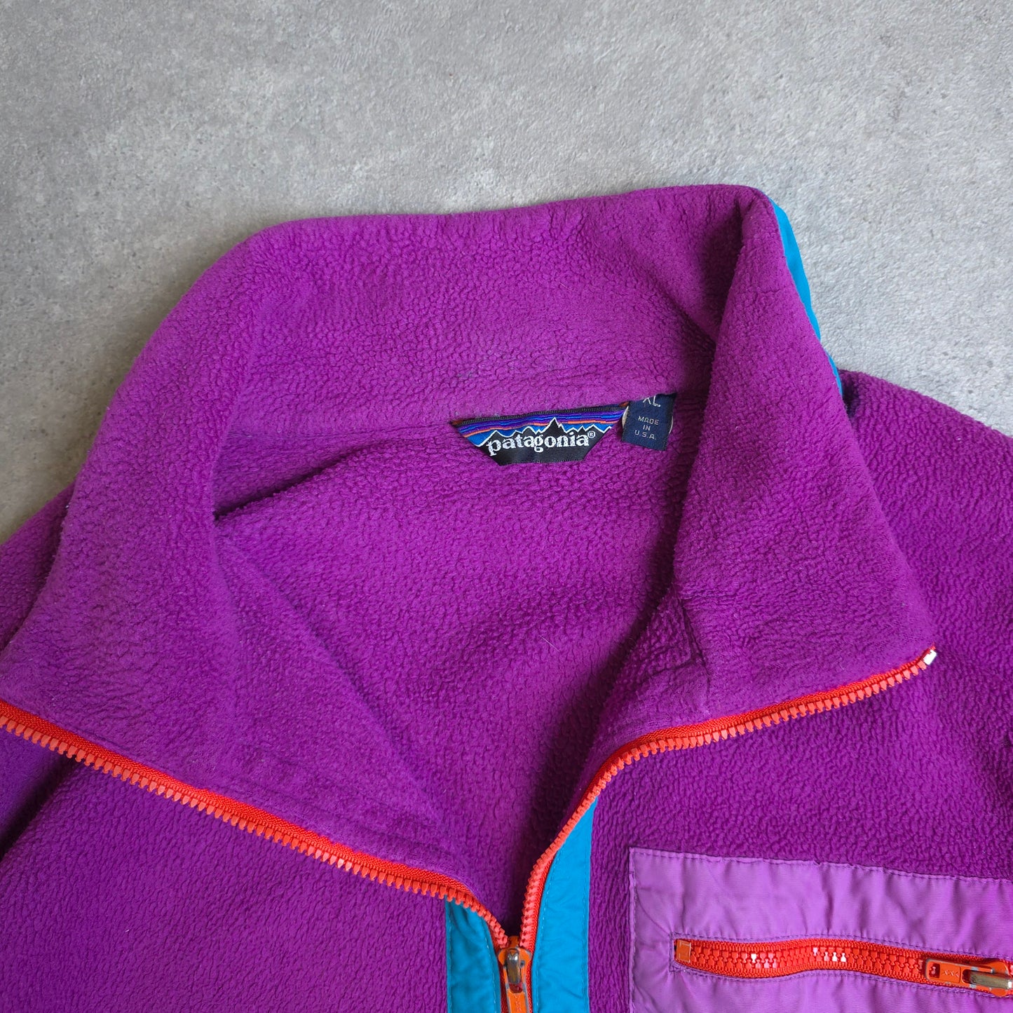 90's Patagonia made in u.s.a fleece in pink - XL