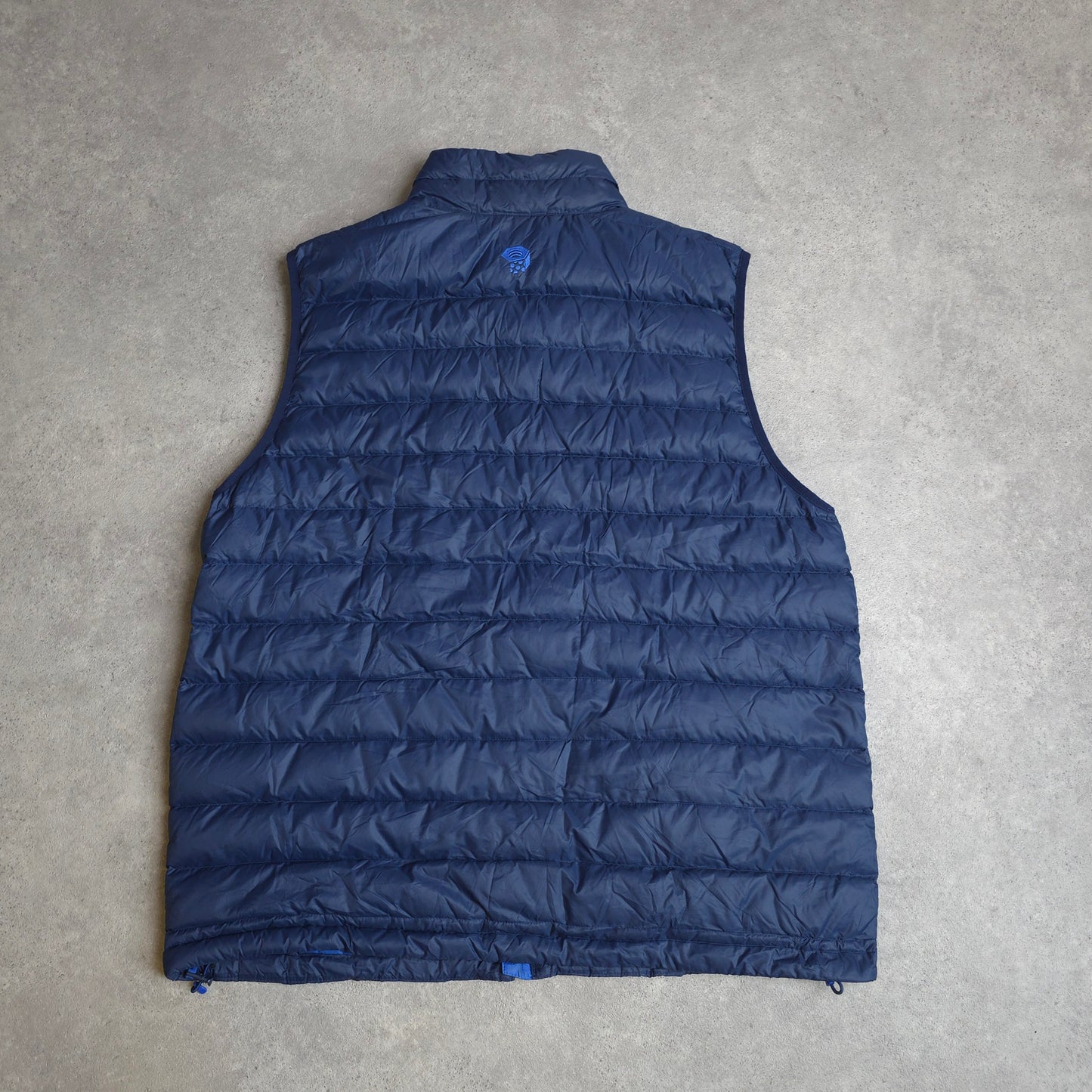 Mountain Hardwear 800 down fill gilet in blue - XL