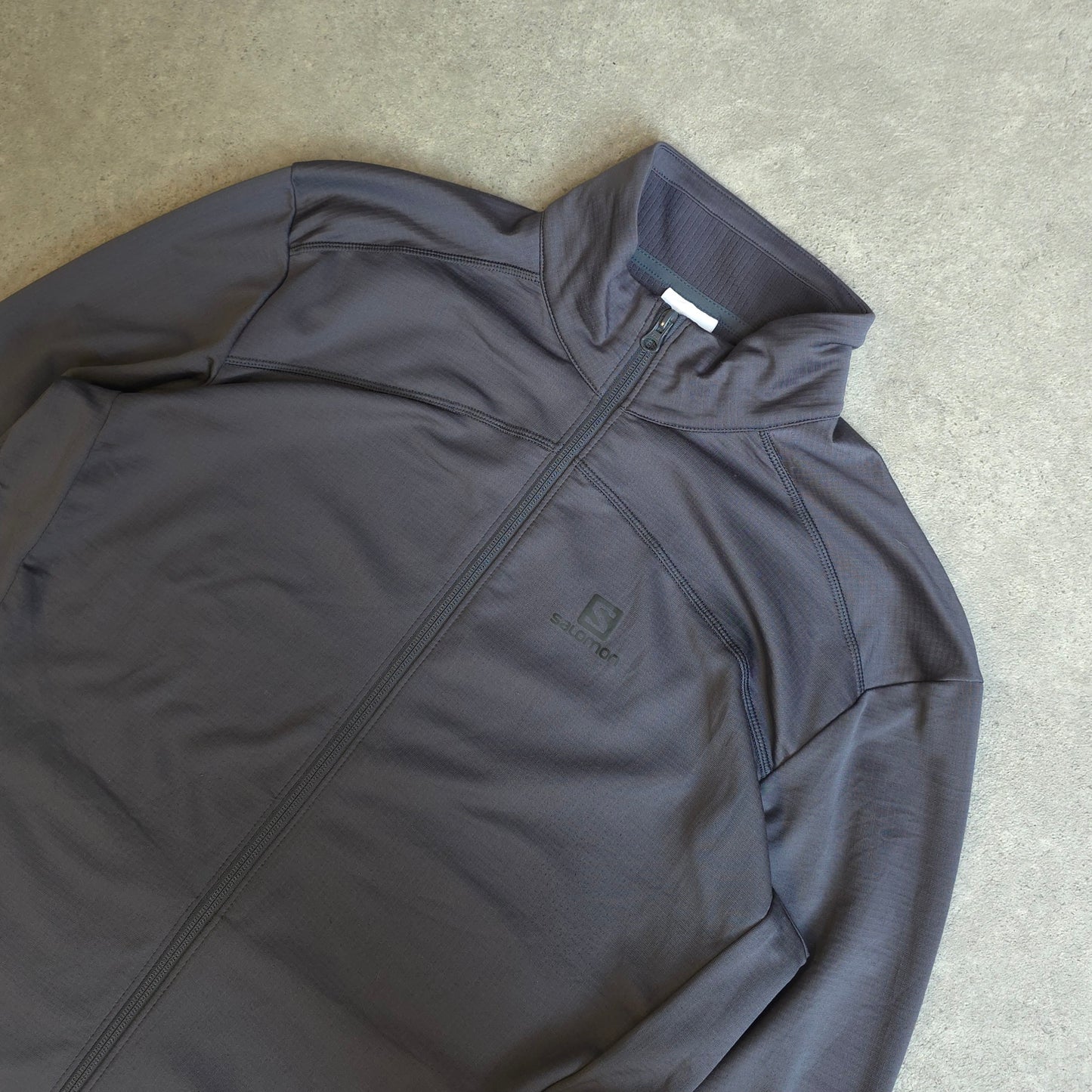 Salmon zip up fleece in grey - XL