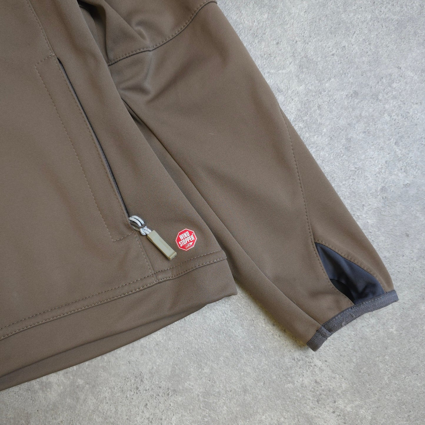 Mammut soft shell jacket in brown - women's small