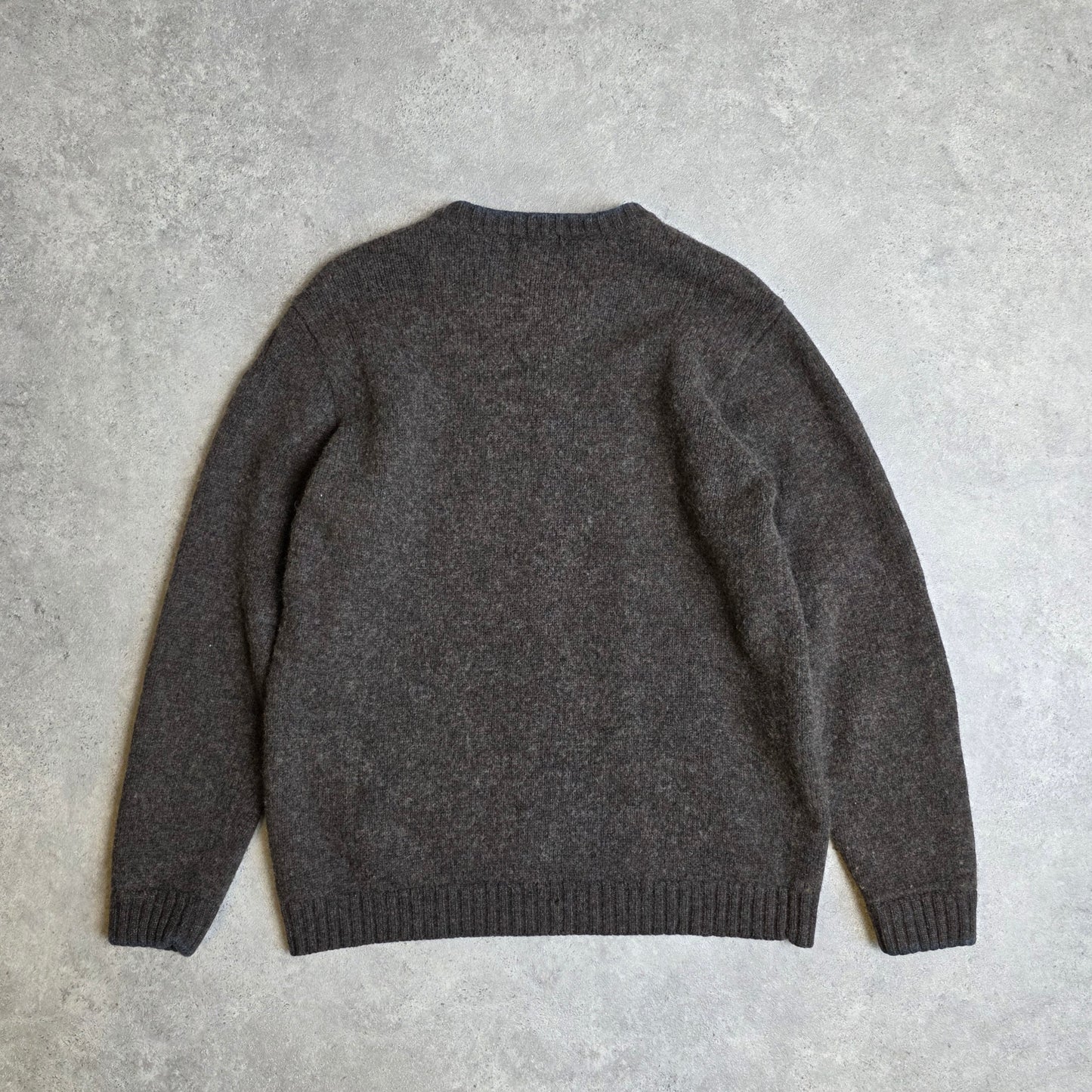 Patagonia mainstay crew jumper in brown - large