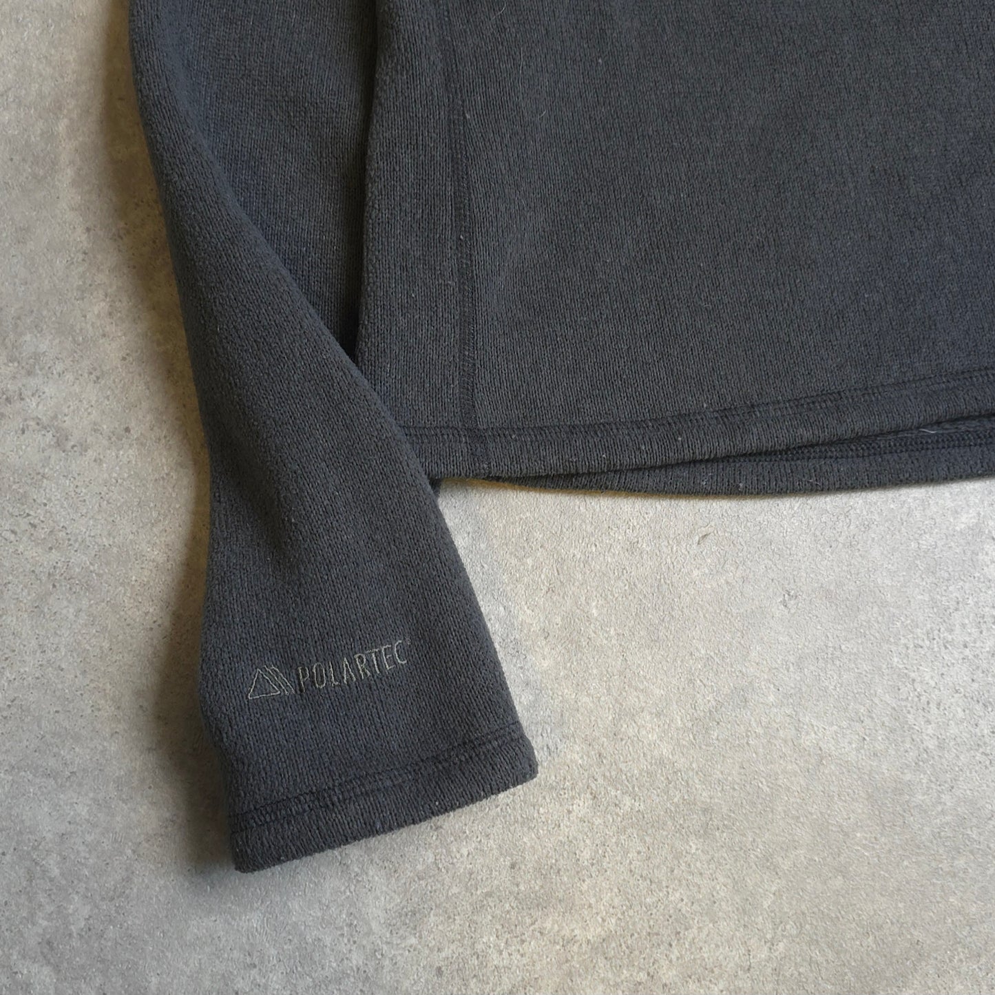 Mountain Hardwear polartec 1/4 zip fleece in grey - women's large
