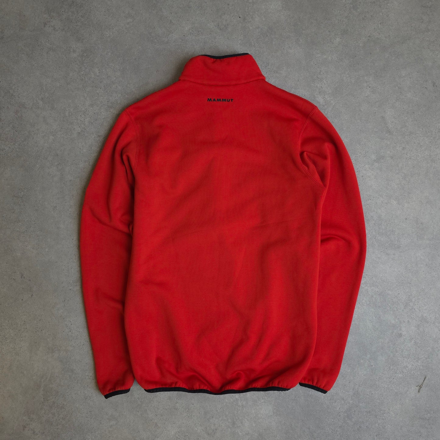 Mammut 1/4 zip fleece in red - size large