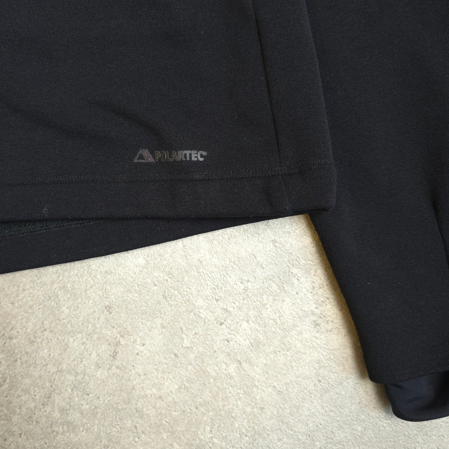Mammut polartec zip up fleece in black - medium