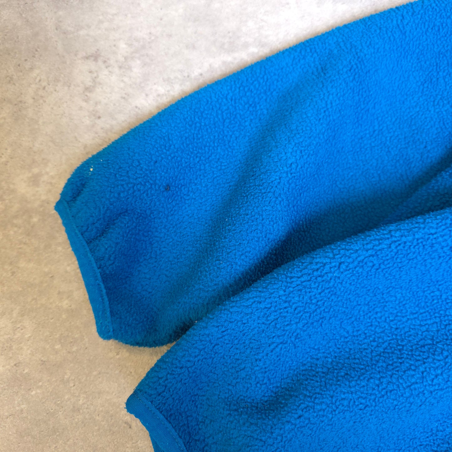90s Patagonia snap t fleece in blue - large