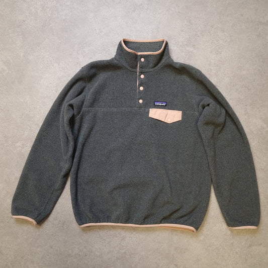 Patagonia snap-t synchilla fleece in grey - medium