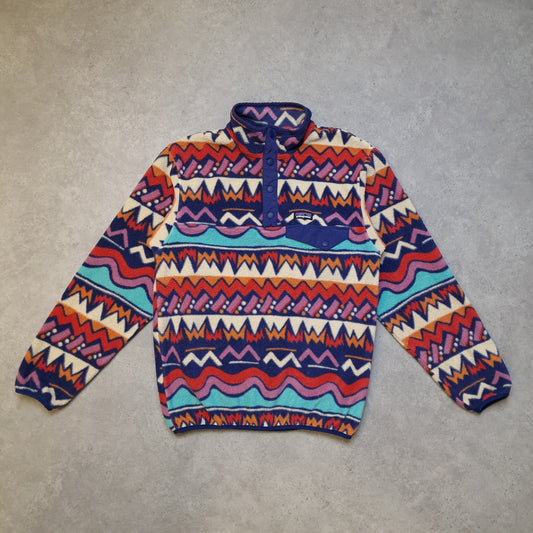 Patagonia patterned snap-t fleece in multicolour - Junior XL