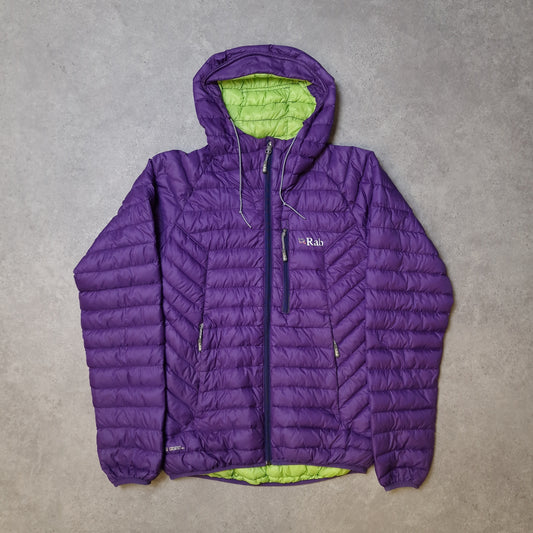 Rab microlight alpine down jacket in purple - women's UK10
