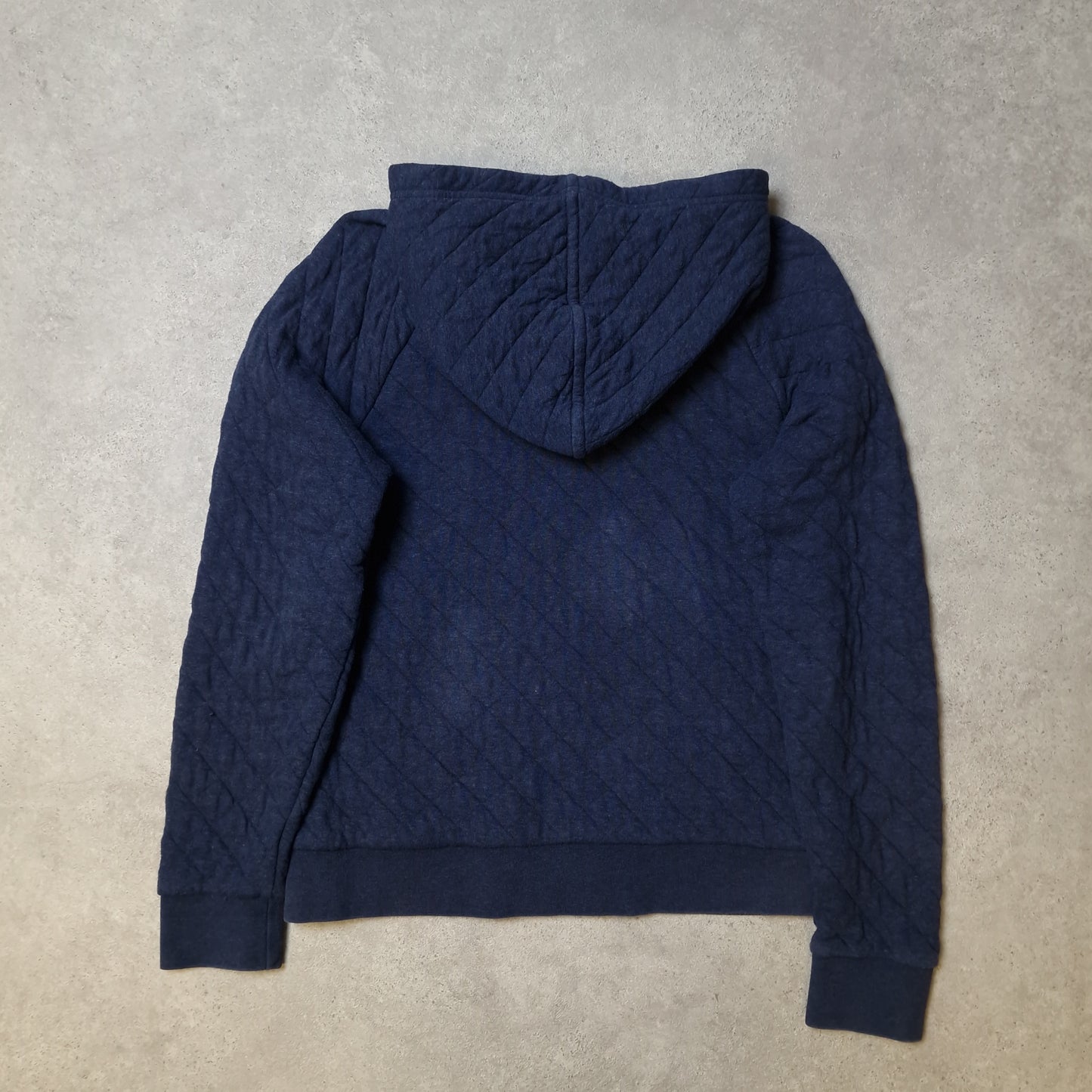 Patagonia organic cotton hoodie in blue - medium