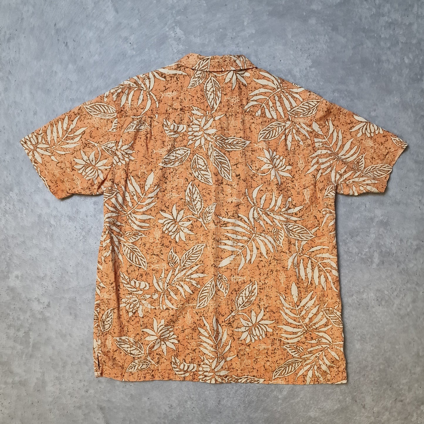 Columbia short sleeve shirt in orange - large